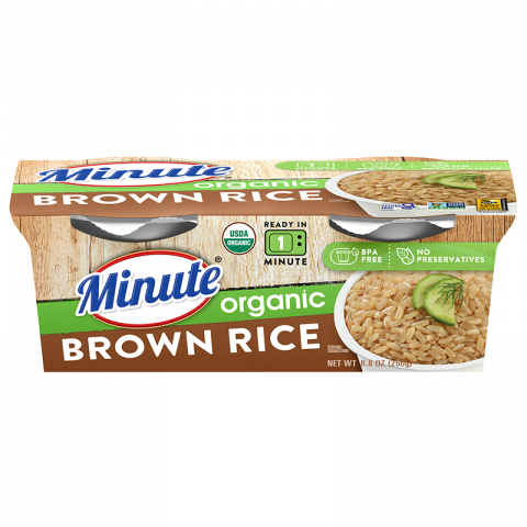 Organic Whole Grain Brown Rice Cups | Minute® Rice