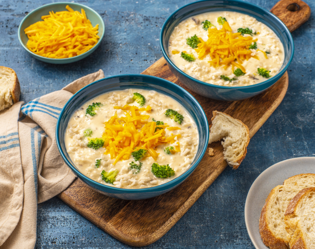 broccoli-and-cheddar-cheese-rice-soup