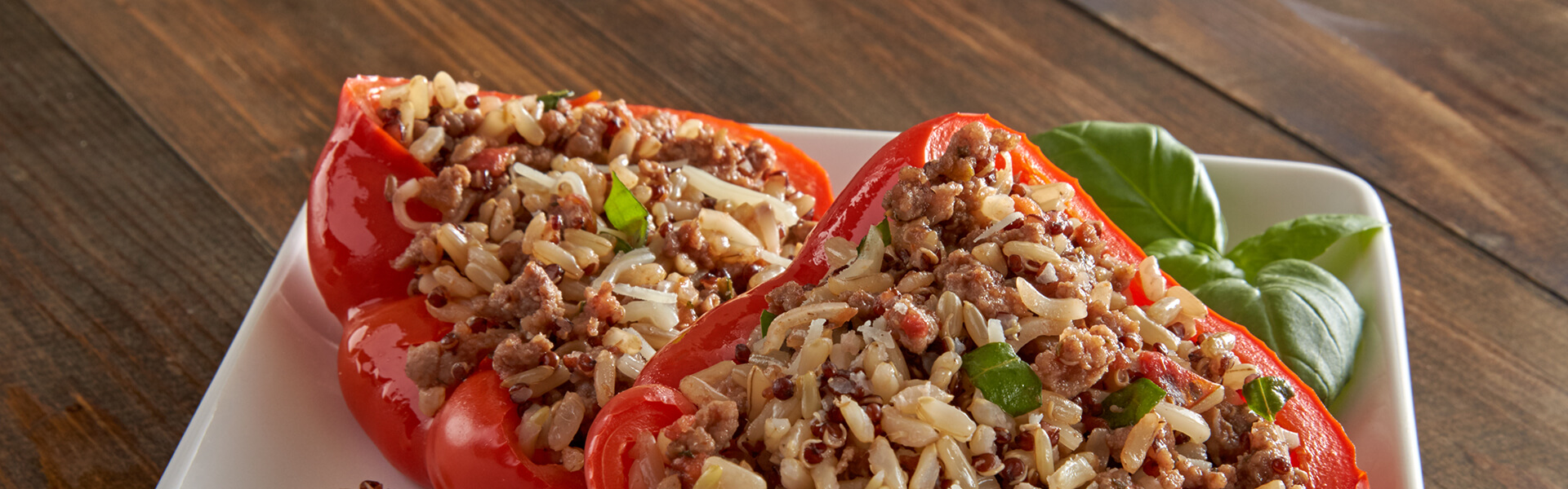 10Minute Rice and Quinoa Stuffed Peppers Minute® Rice