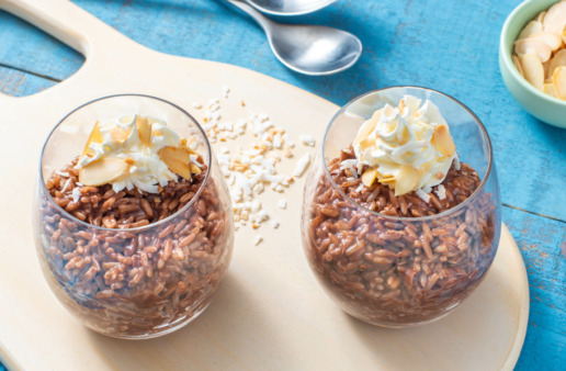 chocolate-rice-pudding-with-almond-and-coconut