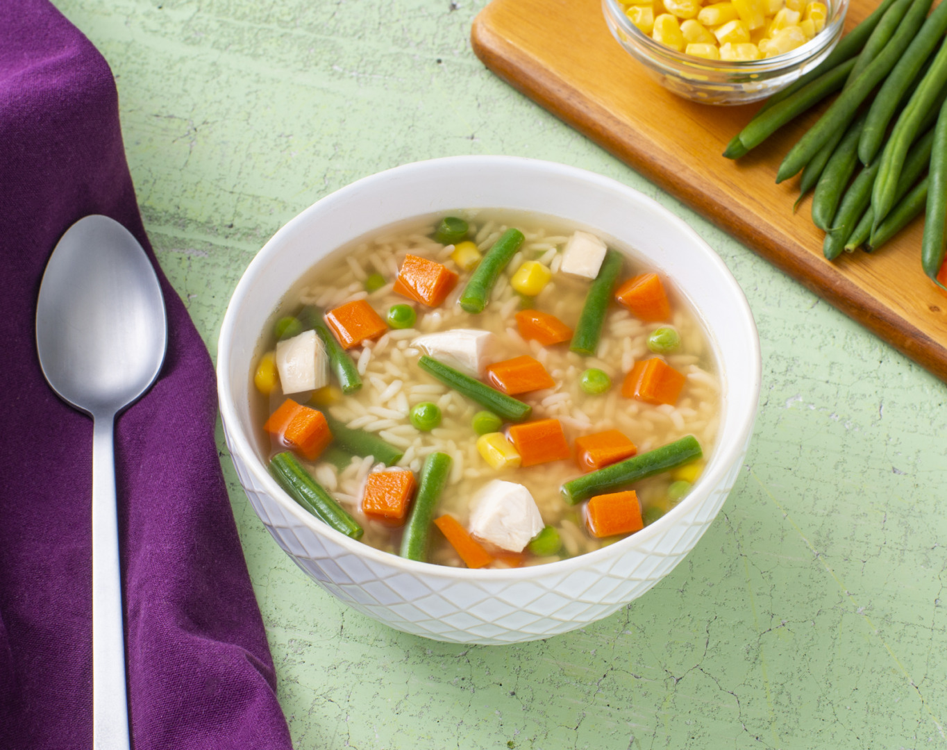 Harvest Chicken and Rice Soup - The Country Cook