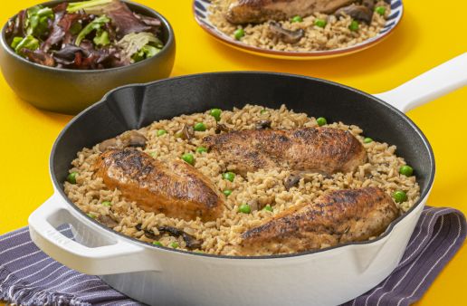 chicken and brown rice pilaf