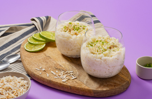 coconut lime rice pudding recipe with jasmine rice