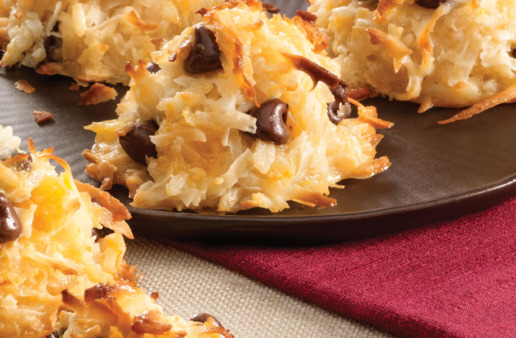 Coconut Pineapple Clusters with rice and chocolate