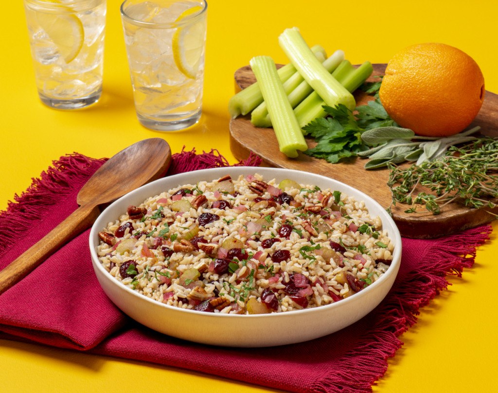 Cranberry Pecan Brown Rice Stuffing