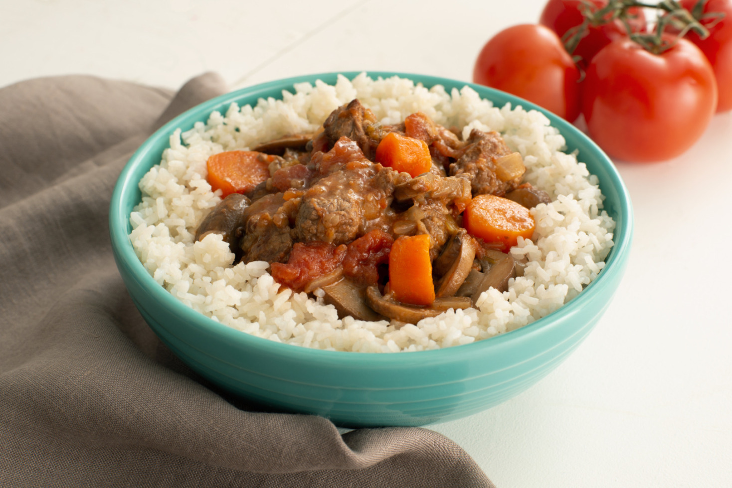 Easy Beef Stew with Rice