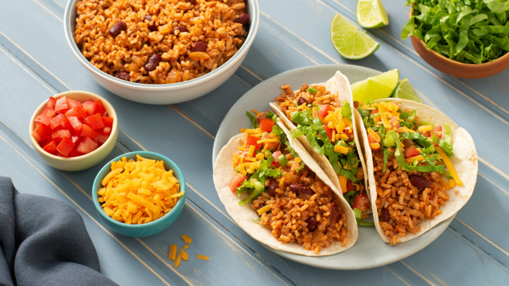 Easy Chicken and Rice Tacos