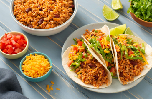 Easy Chicken and Rice Tacos