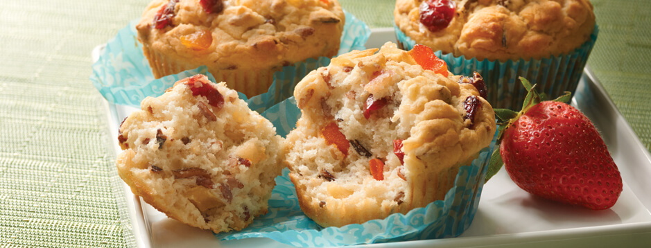 Rice and Quinoa Fruit Muffins