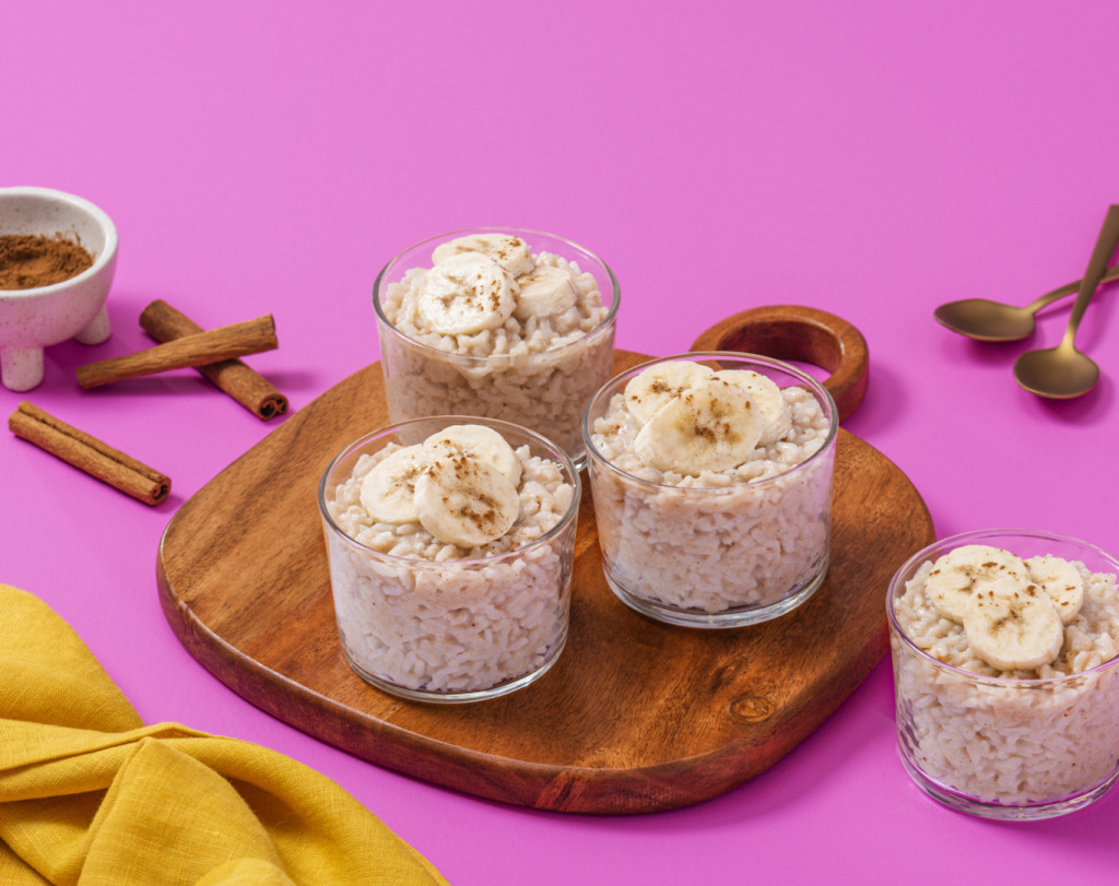 Oat Milk Banana Rice Pudding