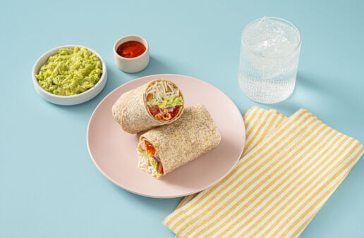 SRIRACHA SALMON BASMATI RICE AND GUACAMOLE BURRITO RECIPE