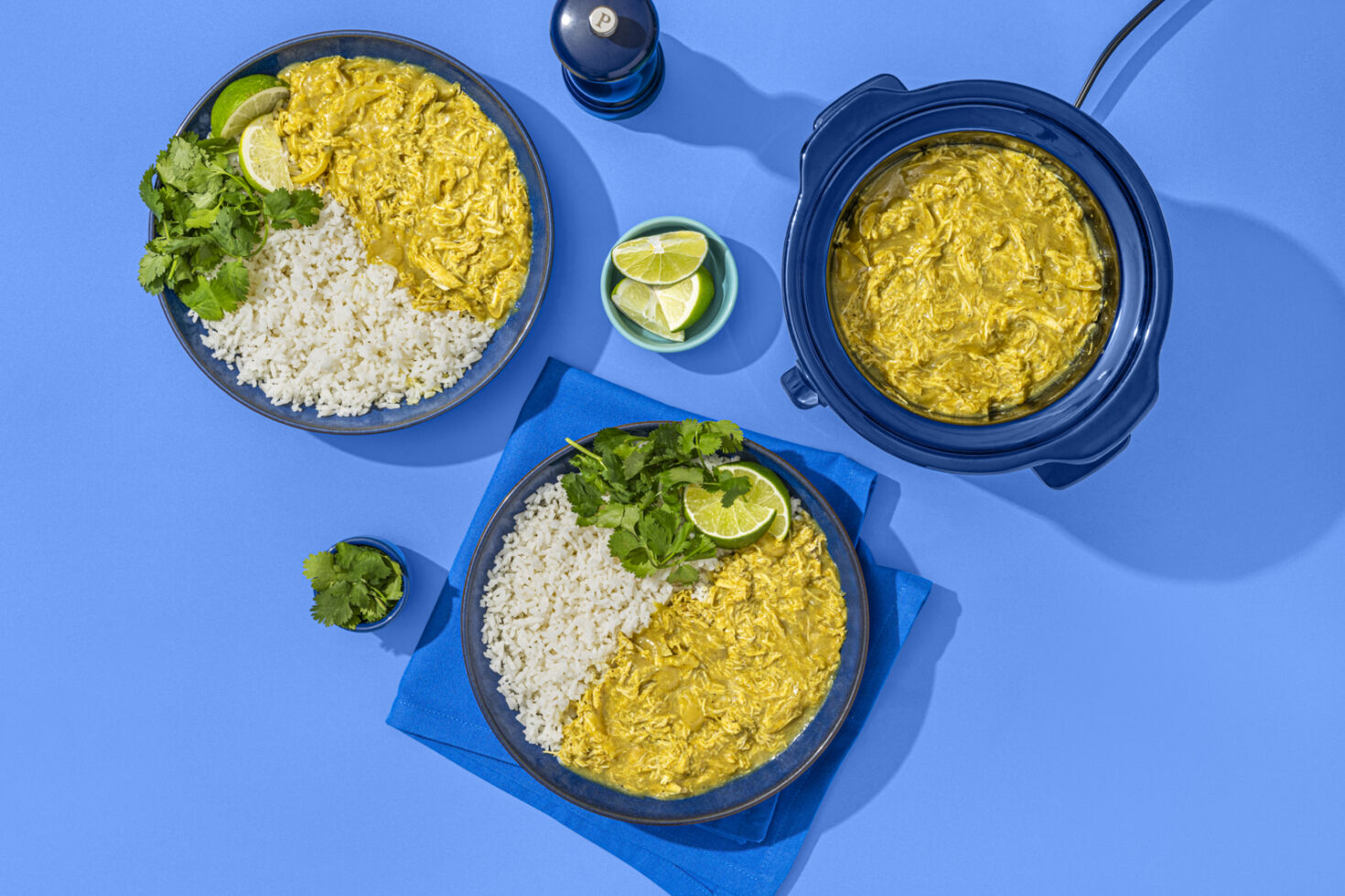 Slow Cooker Chicken and Curry Rice Bowls