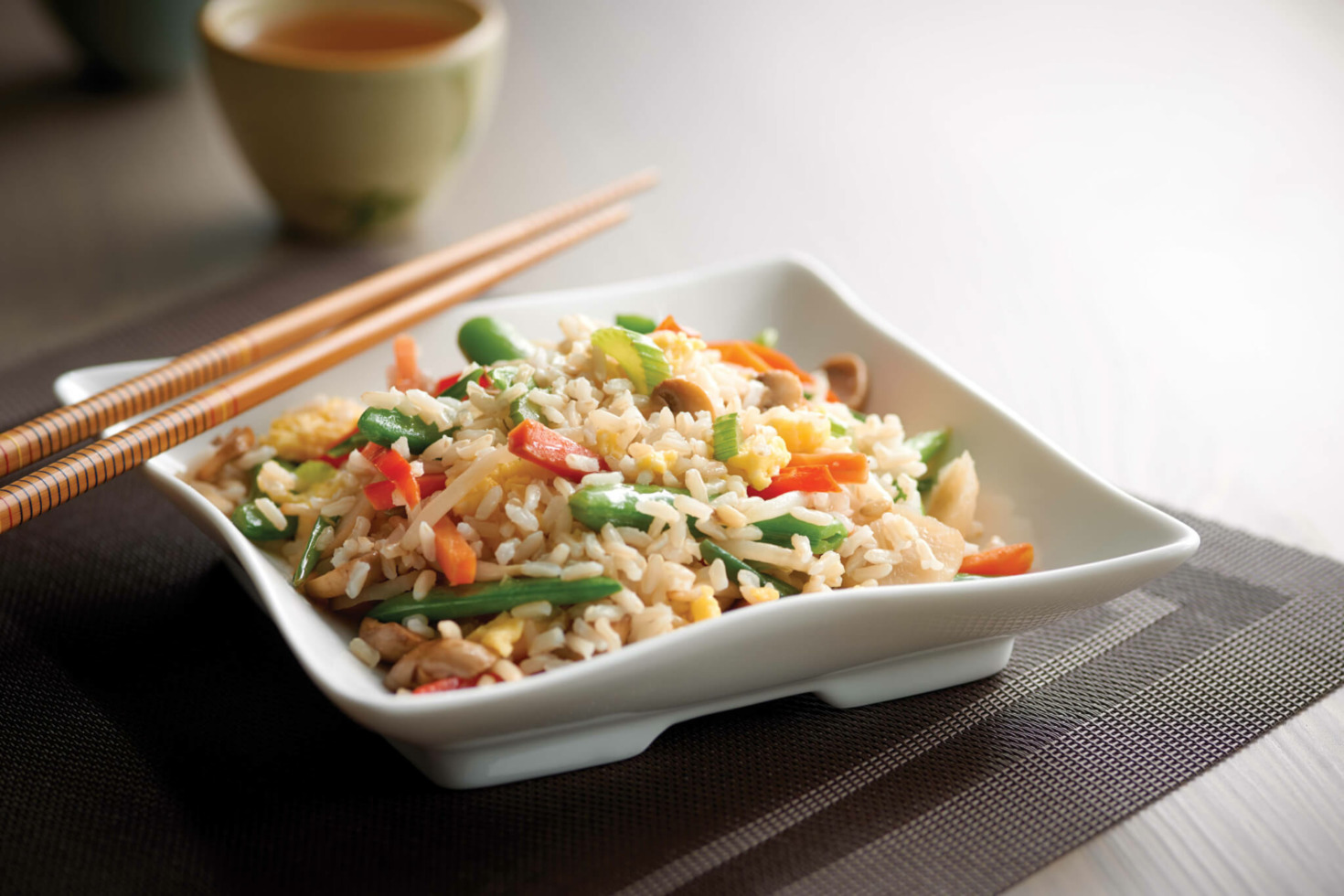 Veggie Fried Rice with Brown Rice