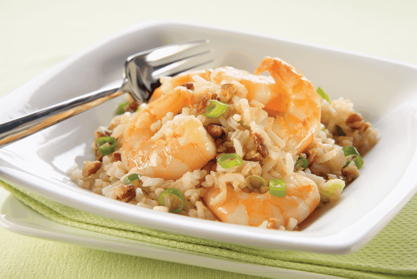 AsianInspired Rice Salad with Shrimp & Pecans Minute® Rice