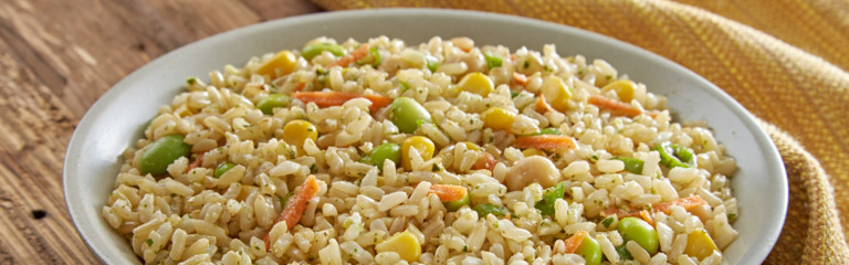 Corn and Edamame Rice Salad
