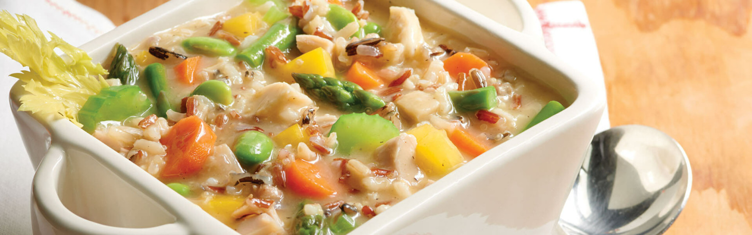 Homestyle Four Grain and Chicken Soup