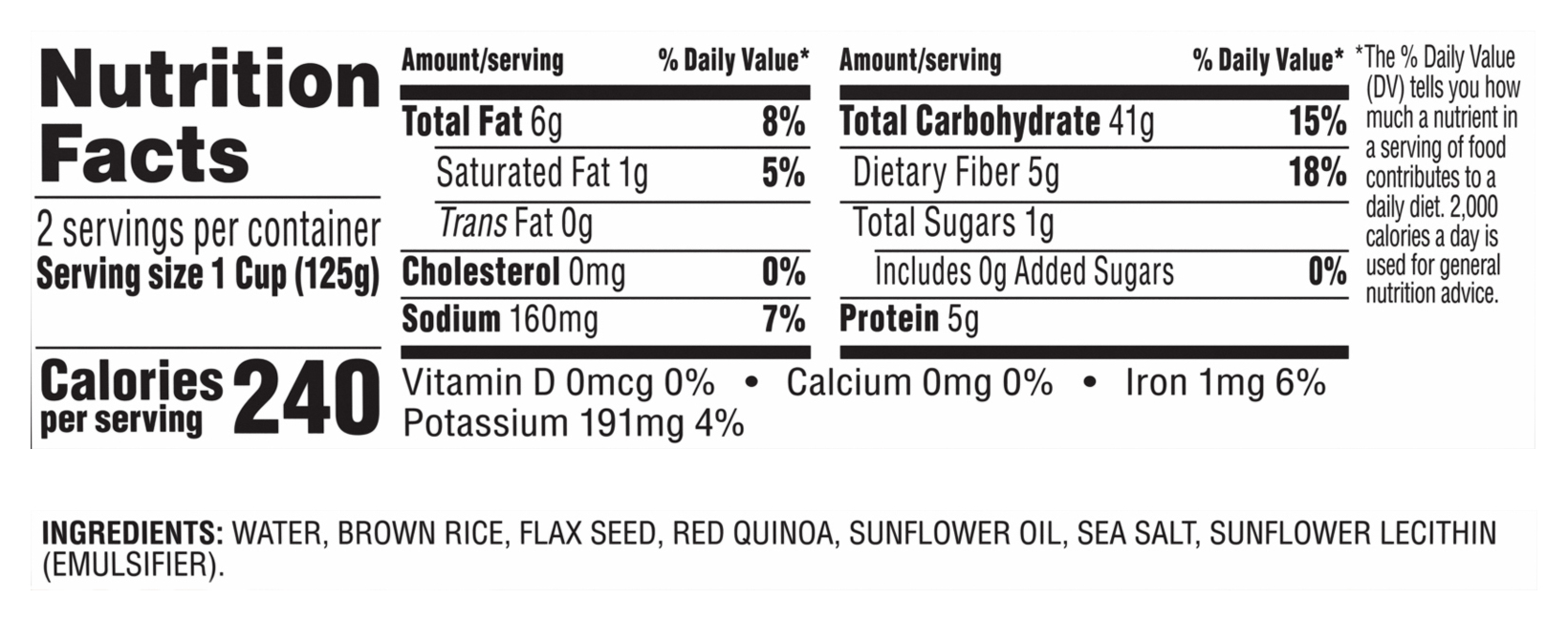 Whole Grain MultiGrain Medley Rice Cups Minute® Rice
