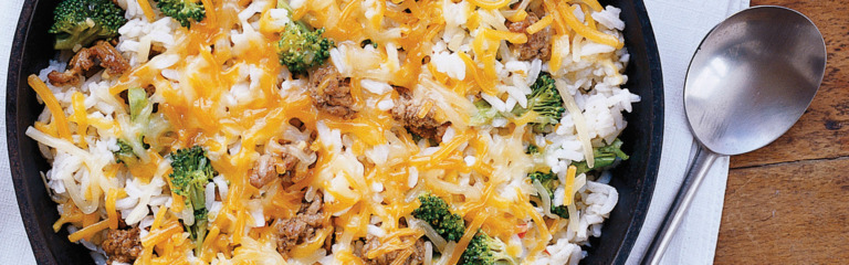 One Pot Beef And Rice Skillet With Broccoli Minute® Rice 