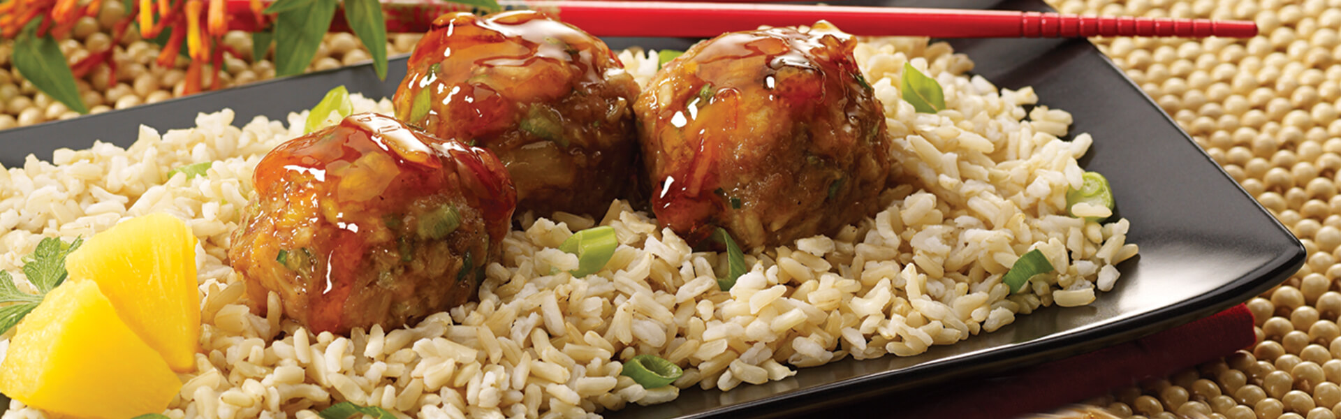 Homemade Polynesian Meatballs with Rice | Minute® Rice