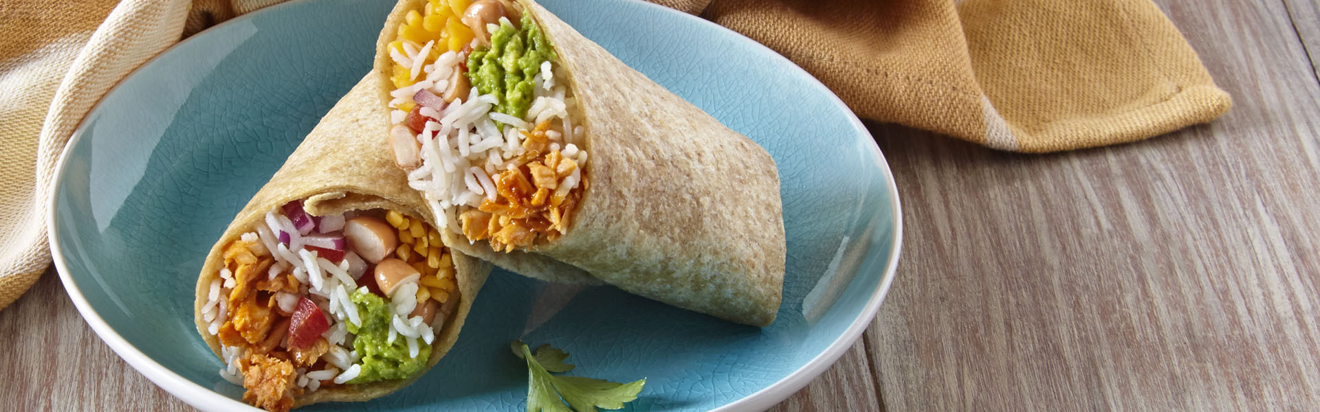 Sriracha Salmon, Basmati, and Guacamole Burrito Minute® Rice