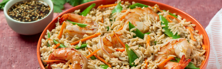 Asian Shrimp and Rice Salad