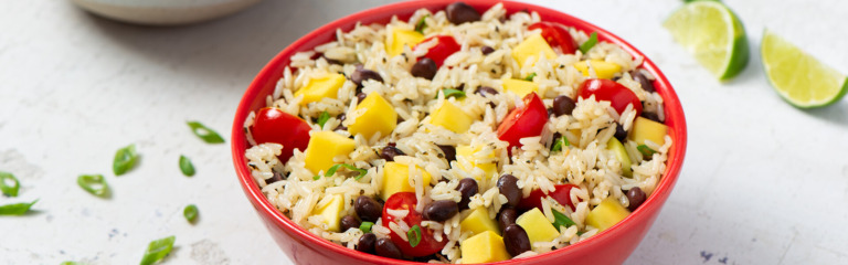 Black Beans and Rice Mango Salad