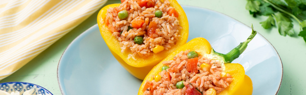 Easy Italian Rice Stuffed Peppers