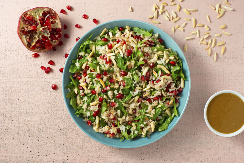 Pomegranate and Arugula Rice Salad