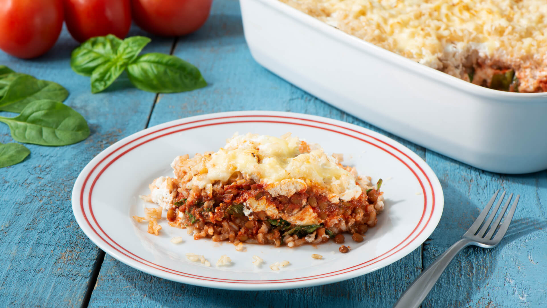 Brown Rice & Lentil Lasagna Casserole Minute® Rice