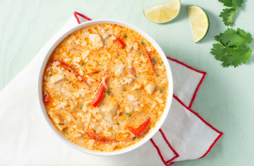 Creamy Thai Soup with lime