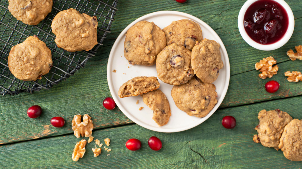 Jasmine Rice and Cranberry Cookies