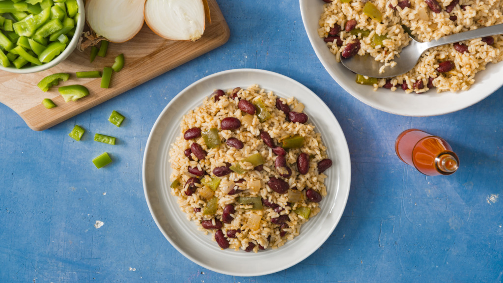 Simple Red beans and rice dish