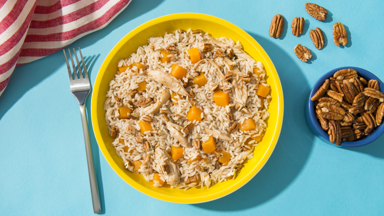 Butternut Squash and Chicken Rice