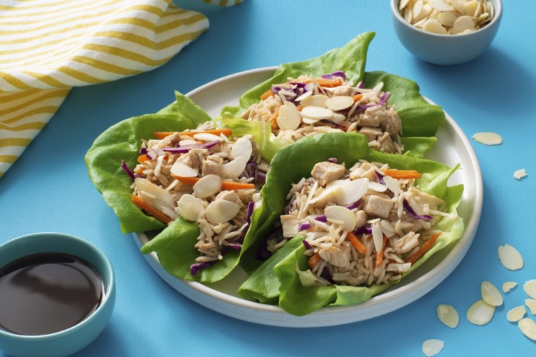 Chicken and Basmati Lettuce Cups