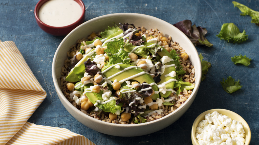 whole-grains-bowl-with-quinoa-brown-rice-goat-cheese-avocado-lettuce-and-ranch-dressing