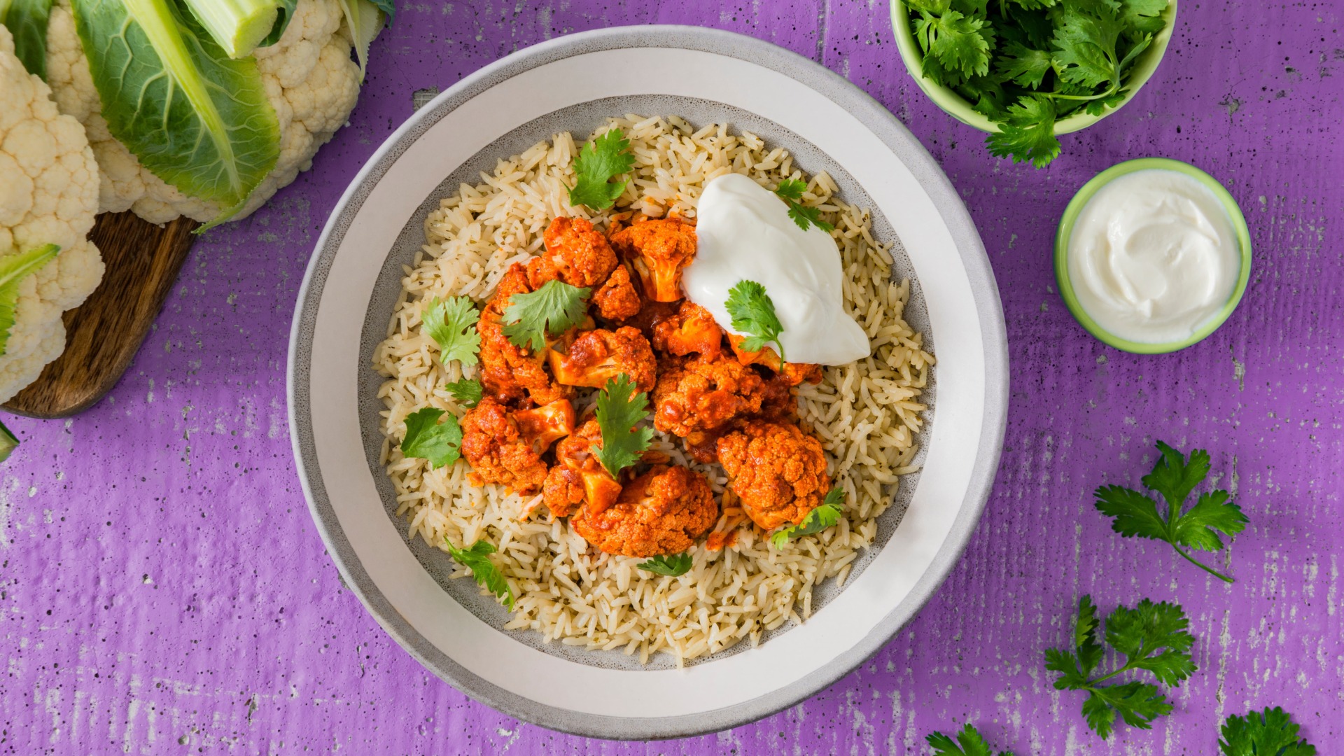 Vegetarian Rice Bowl with Tandoori Cauliflower Minute® Rice