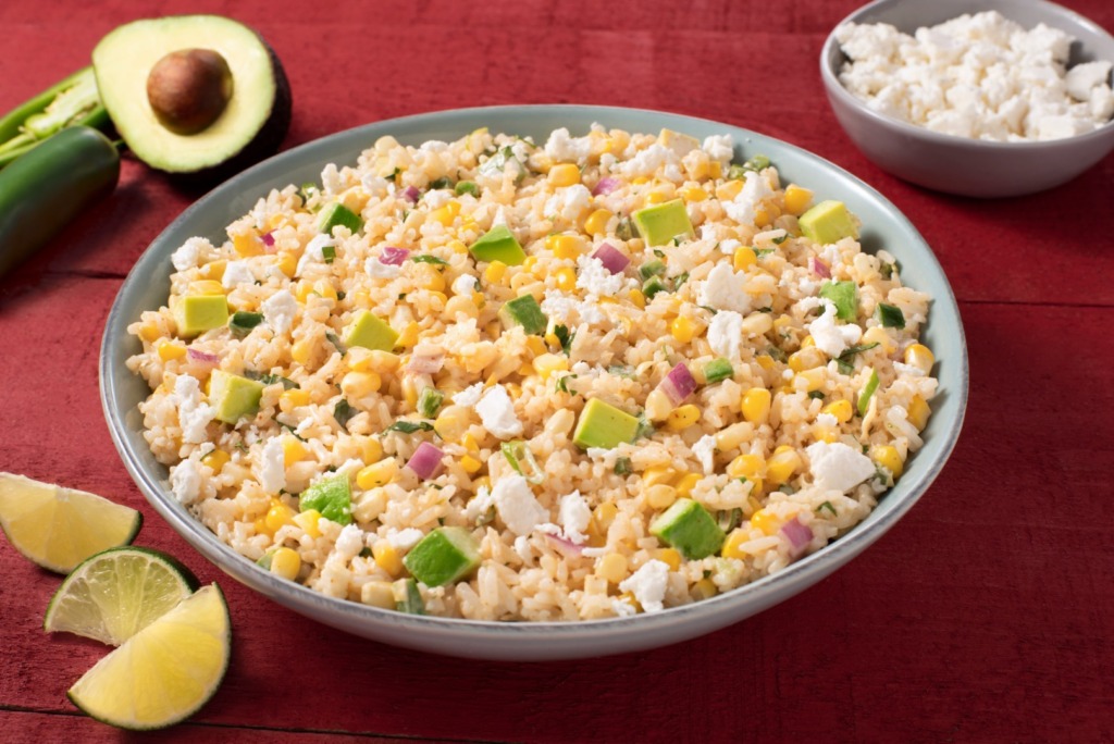 mexican-street-corn-rice-salad-with-jasmine-rice-avocado-and-jalapeño-peppers