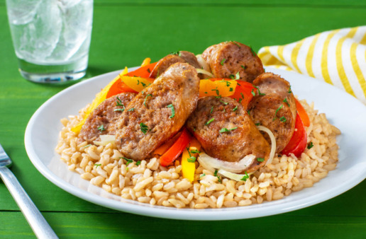 brown-rice-with-sausage-and-peppers