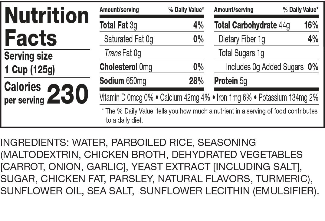 Chicken Herb Flavored Rice Cups Minute Rice