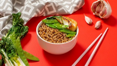 Quinoa and Brown Rice with Stir Fried Vegetables