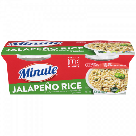 Simple to Make Microwaveable Jalapeño Rice Cups| Minute® Rice