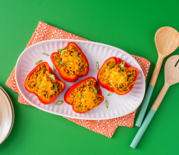Pumpkin and Rice Stuffed Peppers