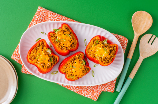 Pumpkin and Rice Stuffed Peppers