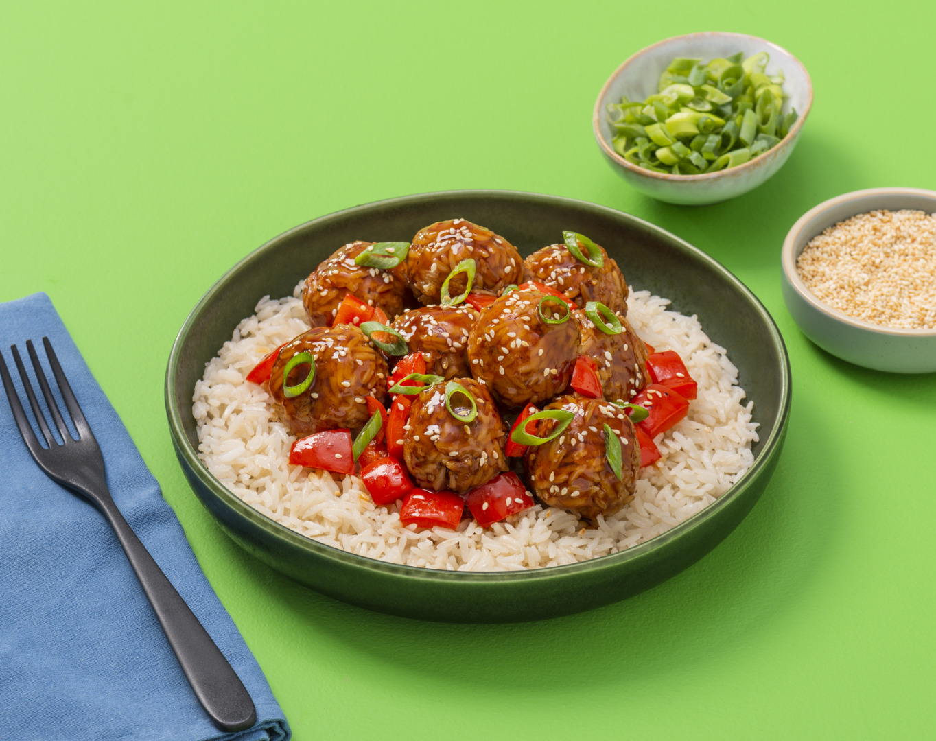 Teriyaki Pork Meatballs | Minute® Rice