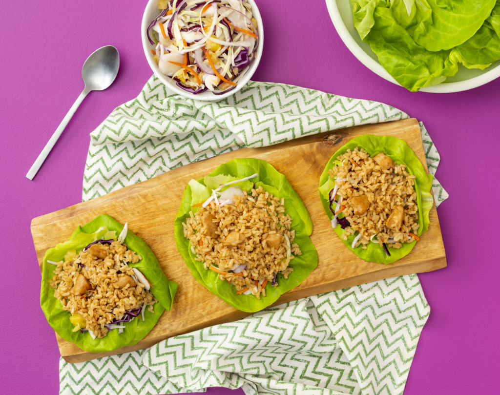 Lettuce Chicken Wraps