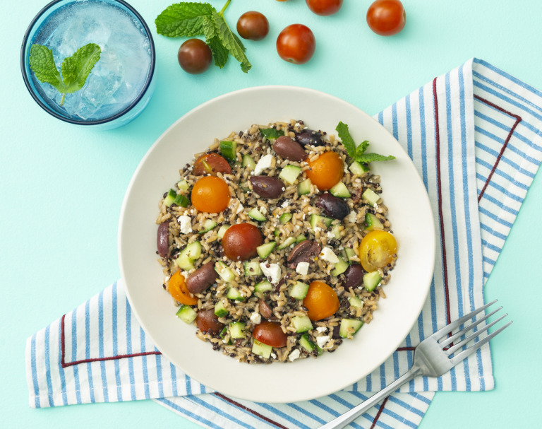 Mediterranean-Style Rice And Quinoa Salad