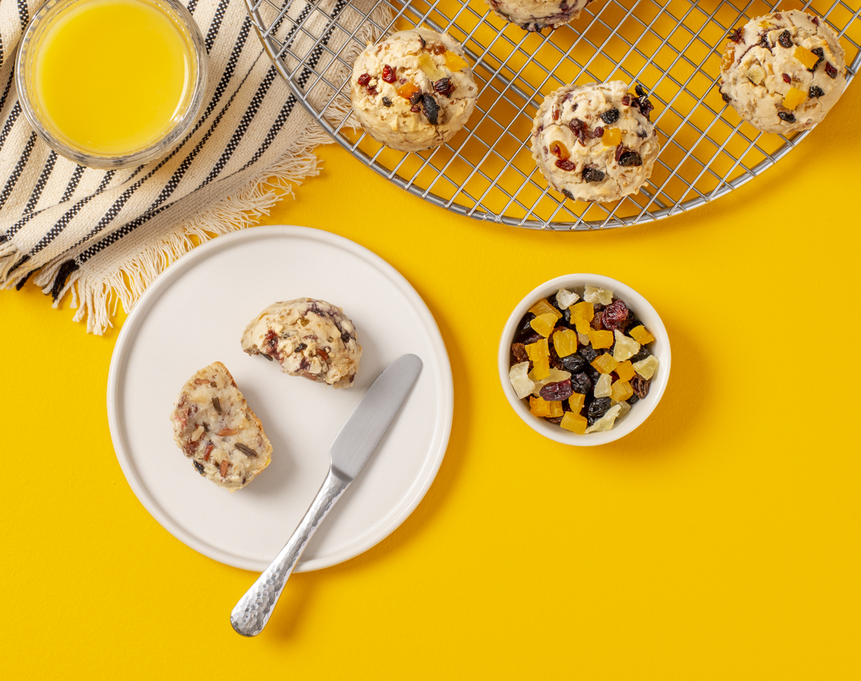 Rice and Quinoa Fruit Muffins