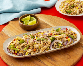 Whole Grain Sesame Chicken Stir-Fry