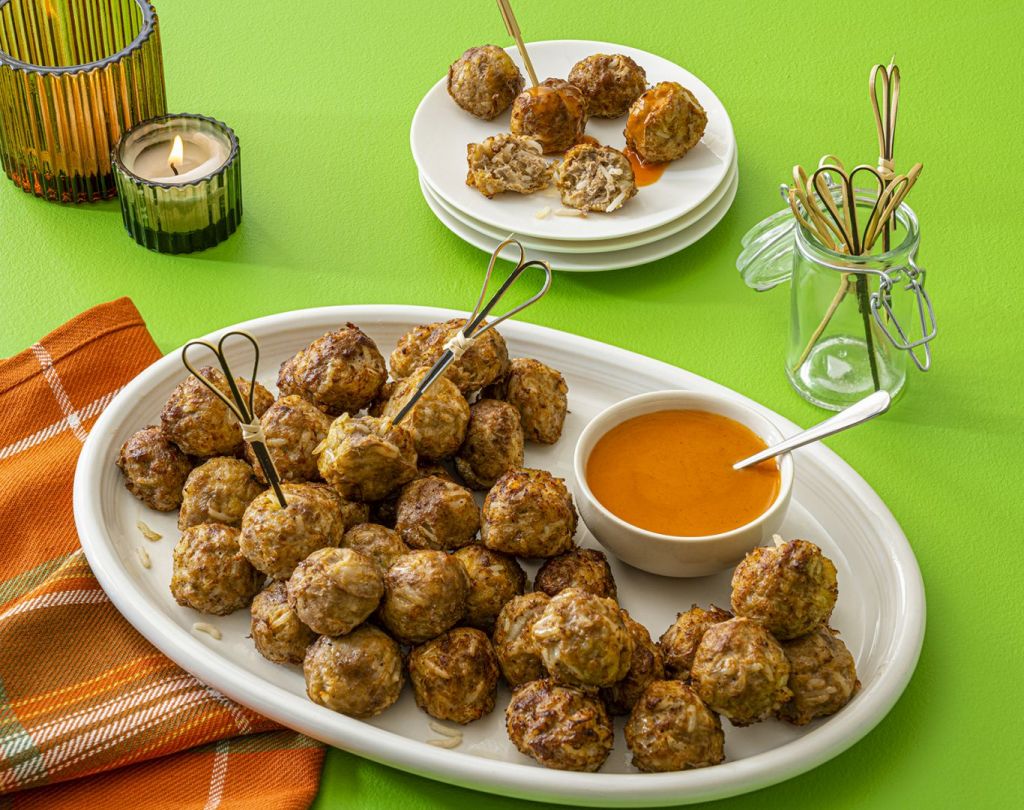 festive cocktail meatballs