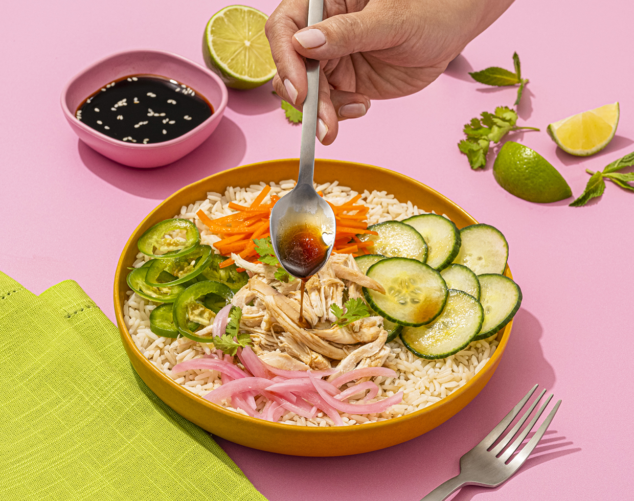 Chicken Banh Mi-Style Rice Bowl